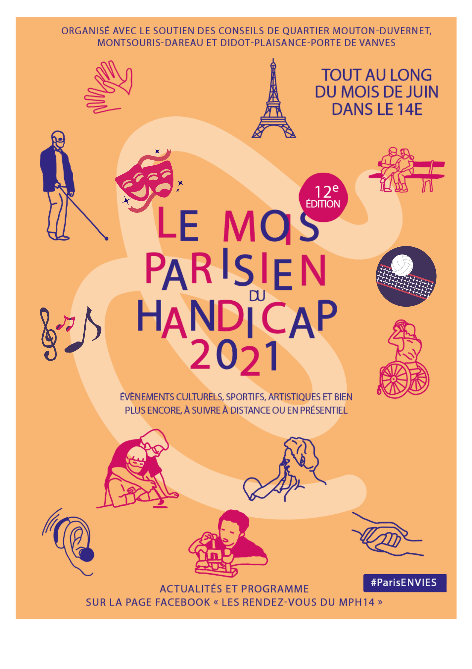Affiche 2021 du Mois parisien du Handicap