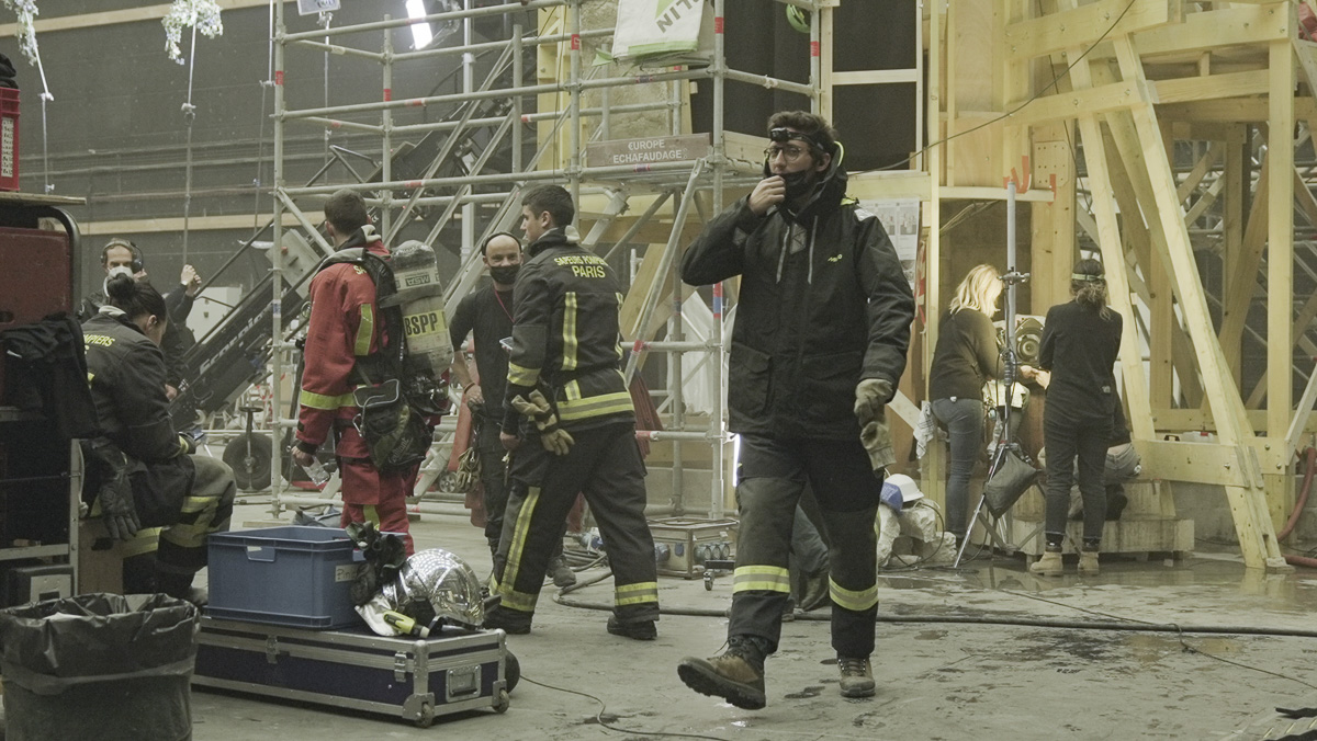 Tournage du film de Jean-Jacques Annaud sur Notre Dame