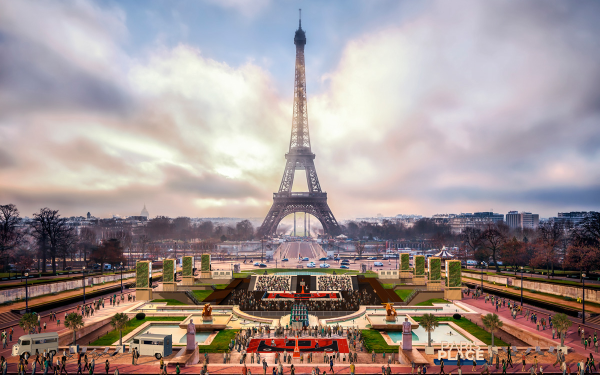 Paris Plages aux Jardins du Trocadéro
