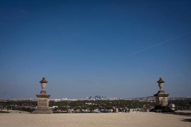 Le panorama depuis la terrasse du château de Saint-Germain-en-Laye