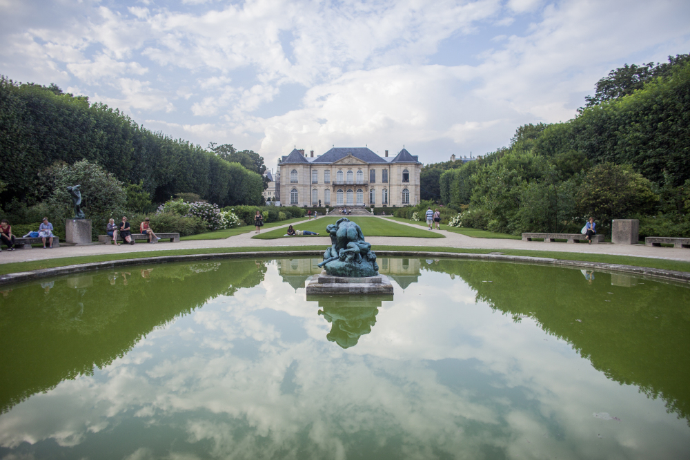 The garden of the Rodin Museum