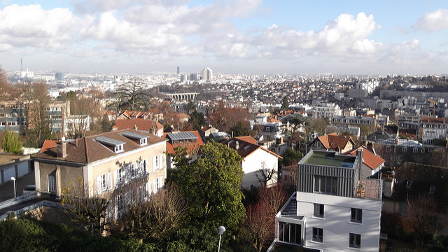 Le panorama depuis la terrasse de l’observatoire de Meudon