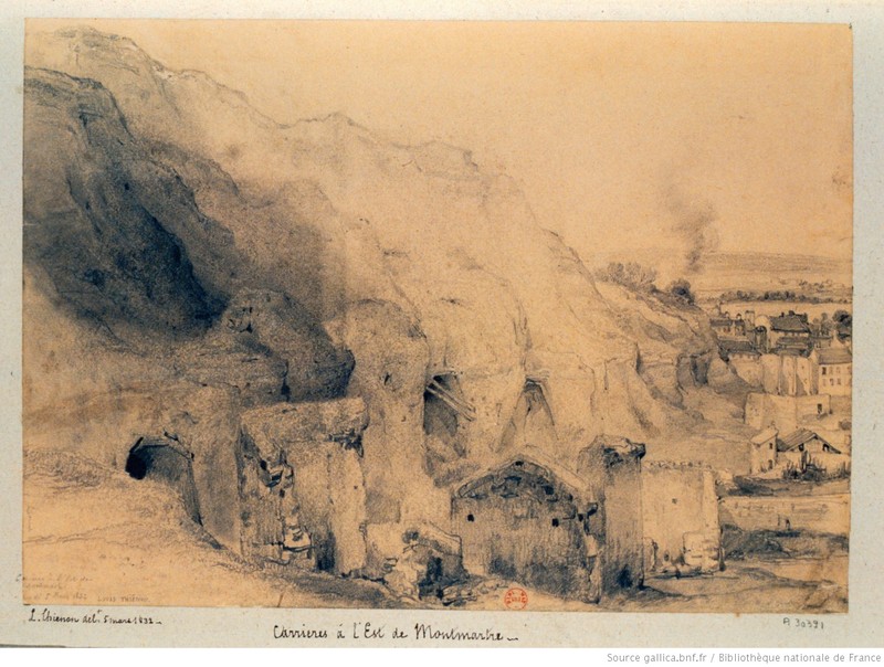 Carrières à l'Est de Montmartre / Thiénon, Louis-Désiré (1812-188.).
