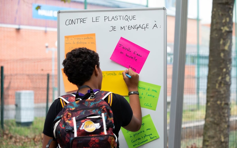 Animation "Sport zéro plastique" de l'Agence parisienne du climat