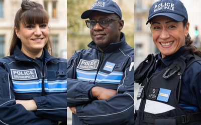 Solène, Christian et Sandrine de la police municipale 