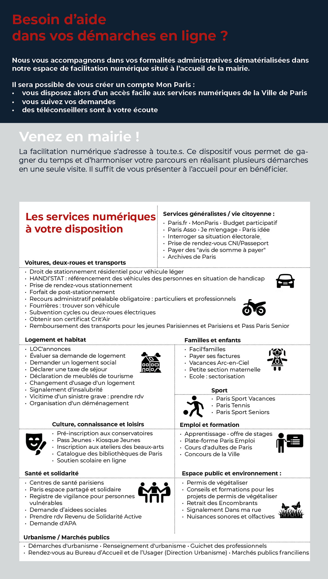 Les services numériques de la Ville de Paris, un document également à télécharger