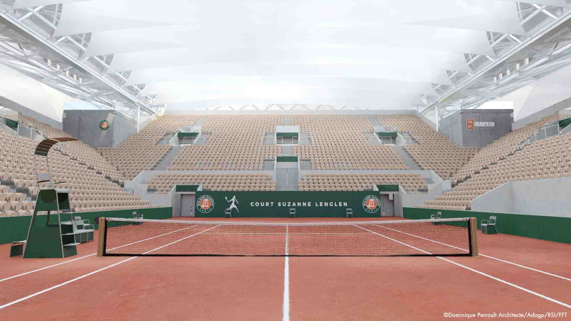 Roland Garros Toiture dépliée
