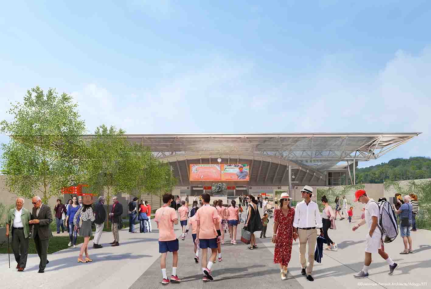 Le stade Roland-Garros se prépare pour les Jeux de - Ville de Paris