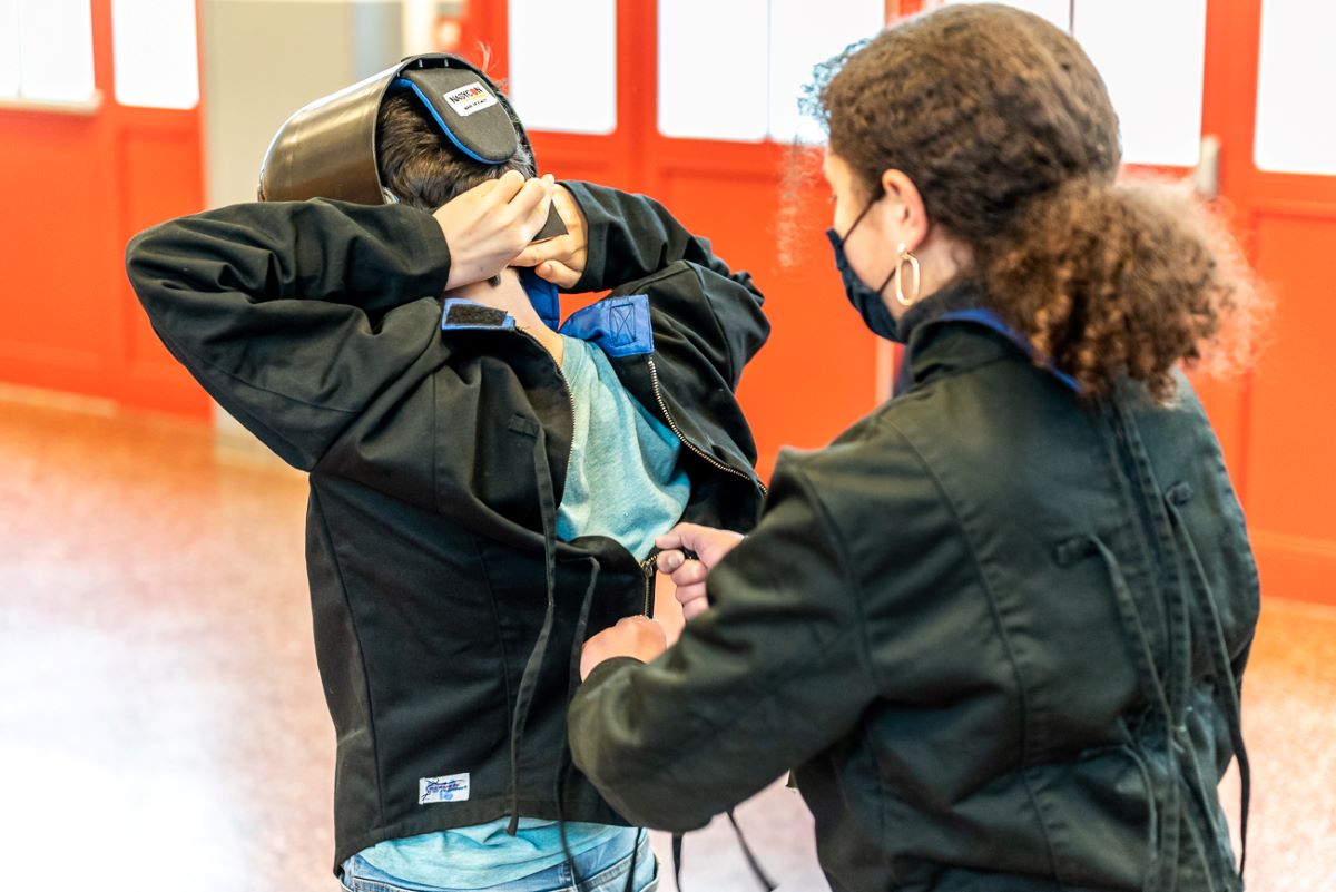 Escrime au collège Colette Besson 