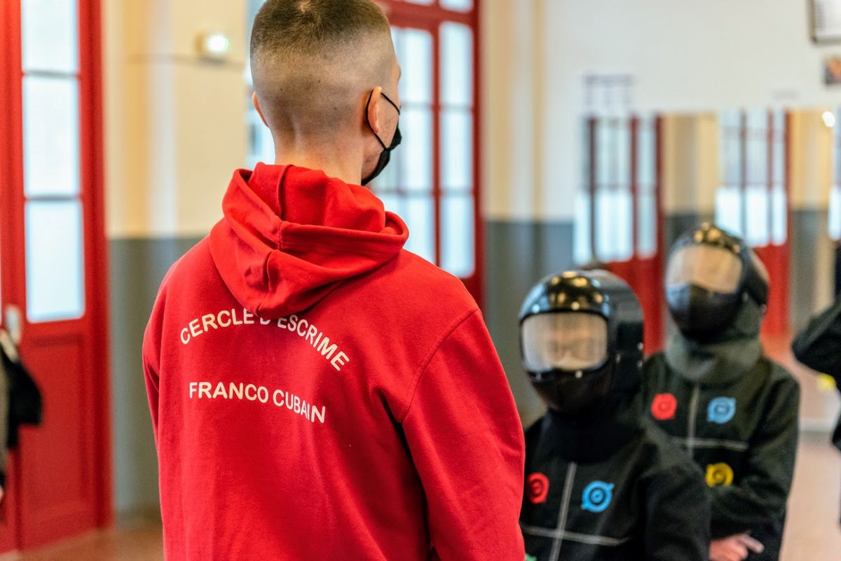 Escrime au collège Colette Besson 