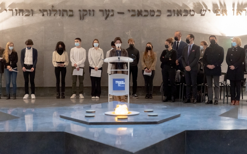 Commémoration de la journée internationale de la mémoire des victimes de l’Holocauste au Mémorial de la Shoah