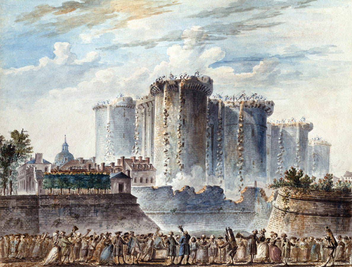 Jean-Pierre Houel (1735-1813). "Vue de la Démolition de la Bastille". Paris, musée Carnavalet.