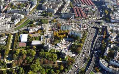 Vue aérienne du périphérique