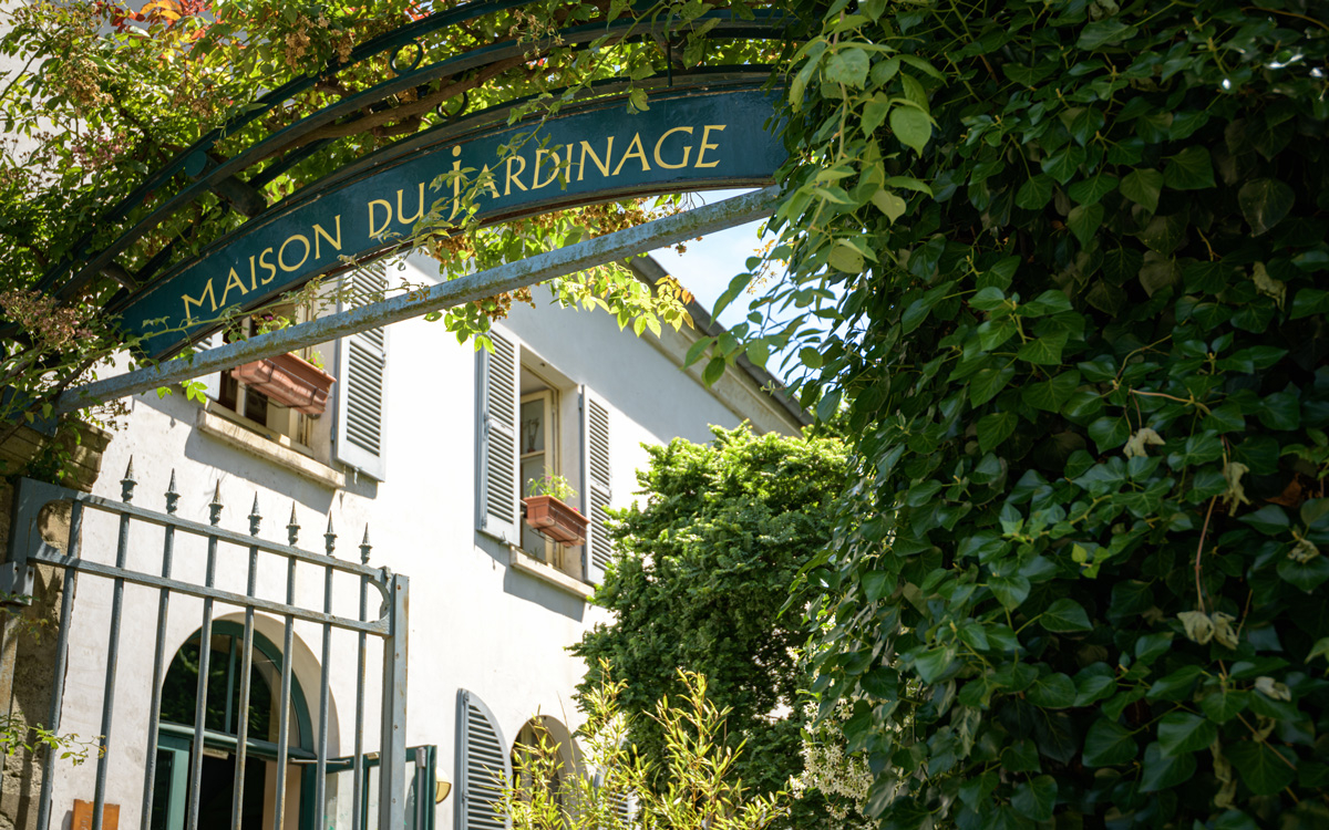 Entrée de la Maison du jardinage, Parc de Bercy (12e)