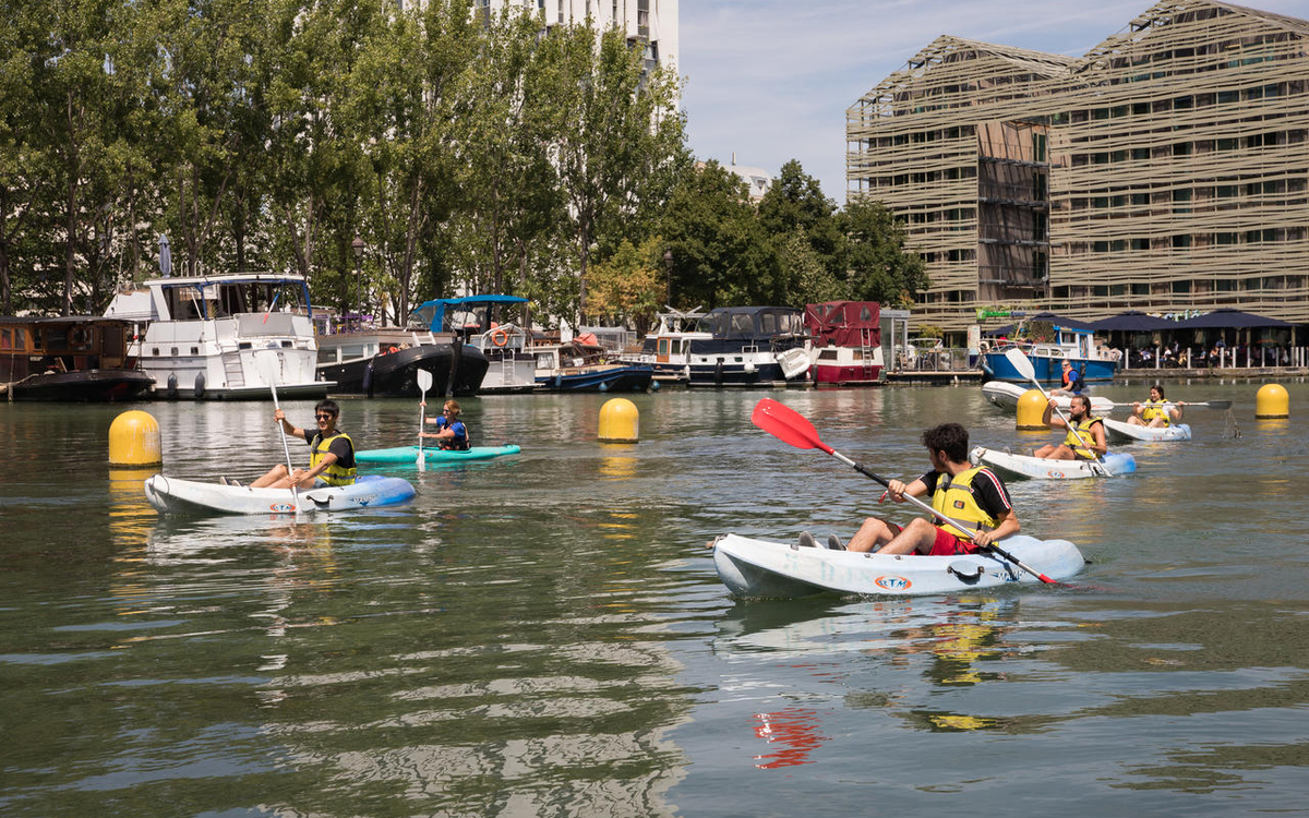Base nautique au Bassin de la Villette