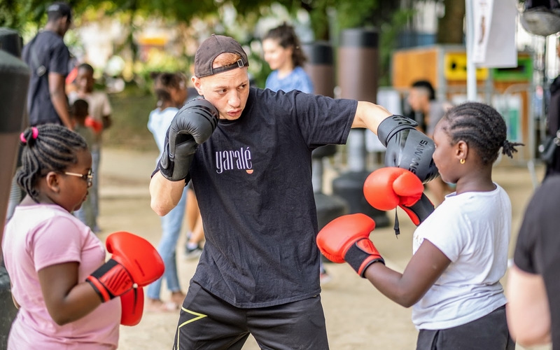 Boxe, Festival Forme olympique au square Léon (18e)