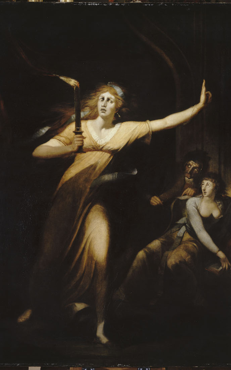 Johann Heinrich Füssli (1741 – 1825), Lady Macbeth somnambule, vers 1784, huile sur toile, 221 x 160 cm, Musée du Louvre, Département des peintures, Paris, photo 