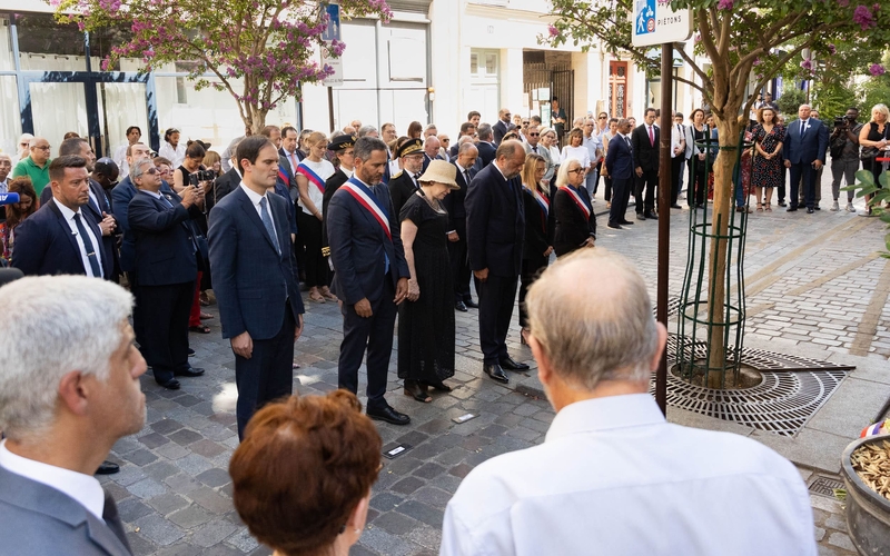 Cérémonie en hommage aux victimes de l'attentat antisémite de la Rue des Rosiers 