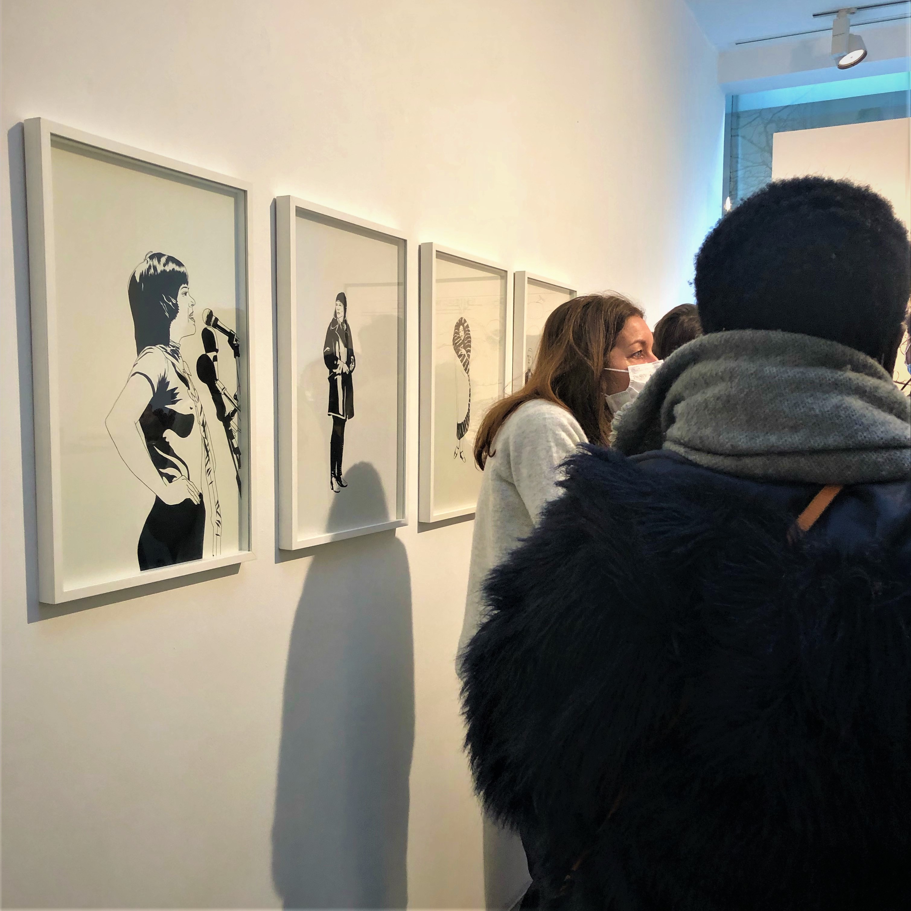 Les Jeunes Collectionneurs découvrent l'artiste Martine Barré, à la galerie Loevenbruck (6e)