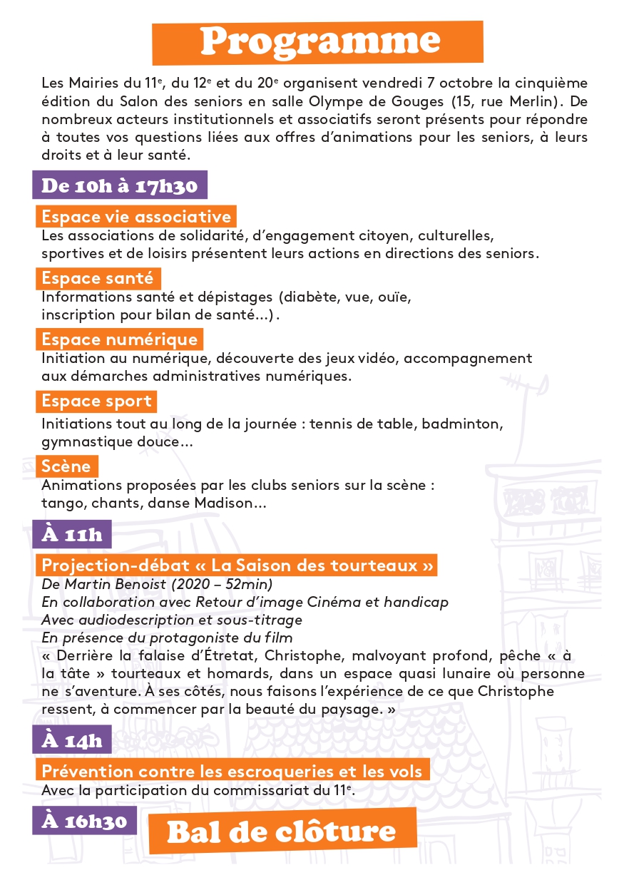 Salon des seniors 2022 Mairie du 11ᵉ