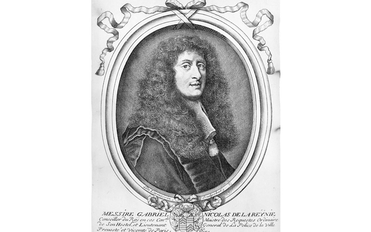07 Gabriel Nicolas de La Reynie (1625-1709), administrateur français, lieutenant général de police de Paris en 1667. Gravure