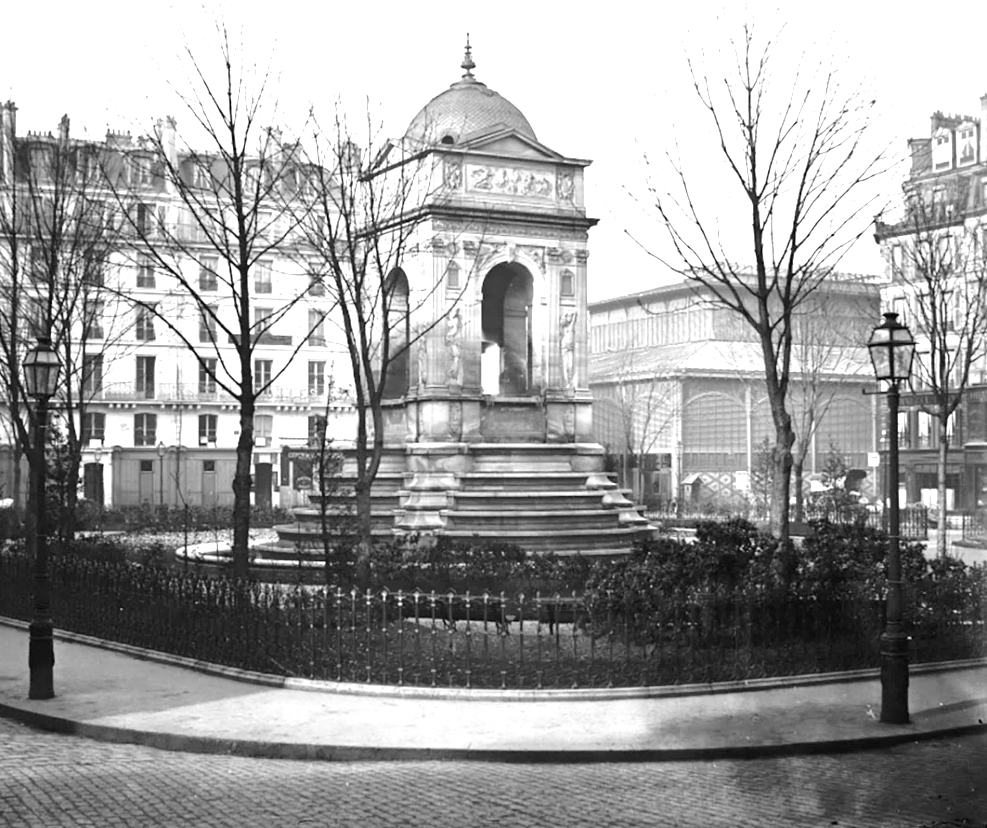 Photo de la fontaine des Innocents en 1868