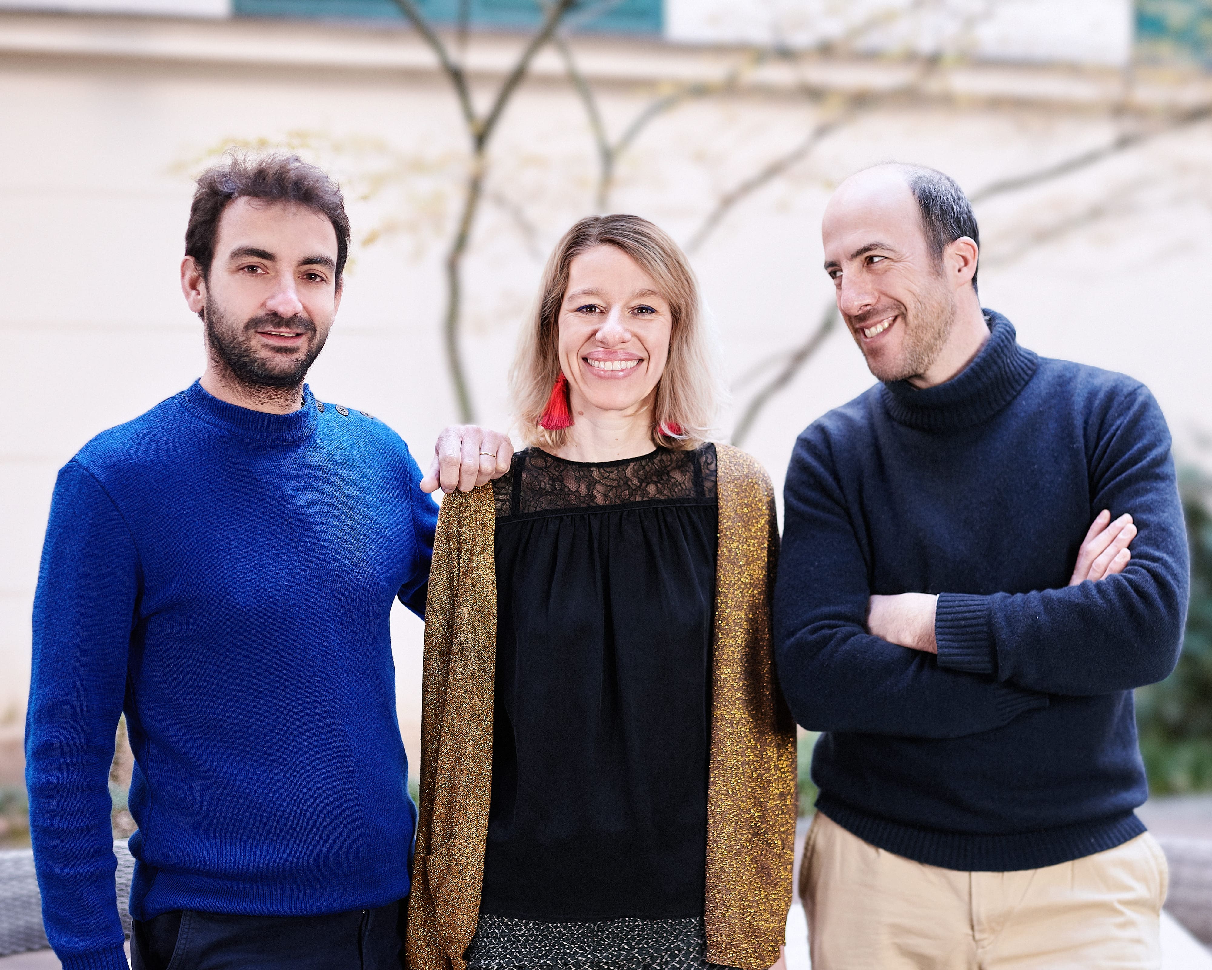 Les trois fondateurs de la startups Nu!