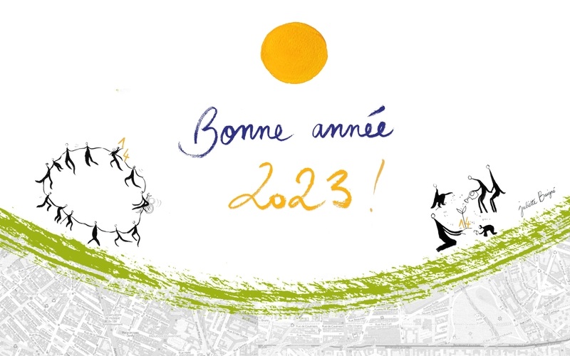 Visuel carte de voeux du 14e arrondissement