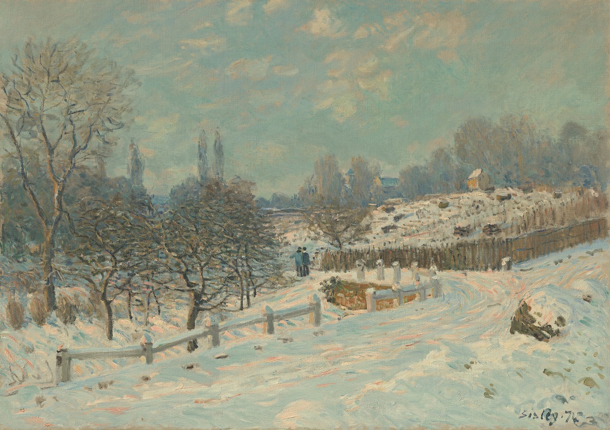 Alfred Sisley, Route de Louveciennes, effet de neige 