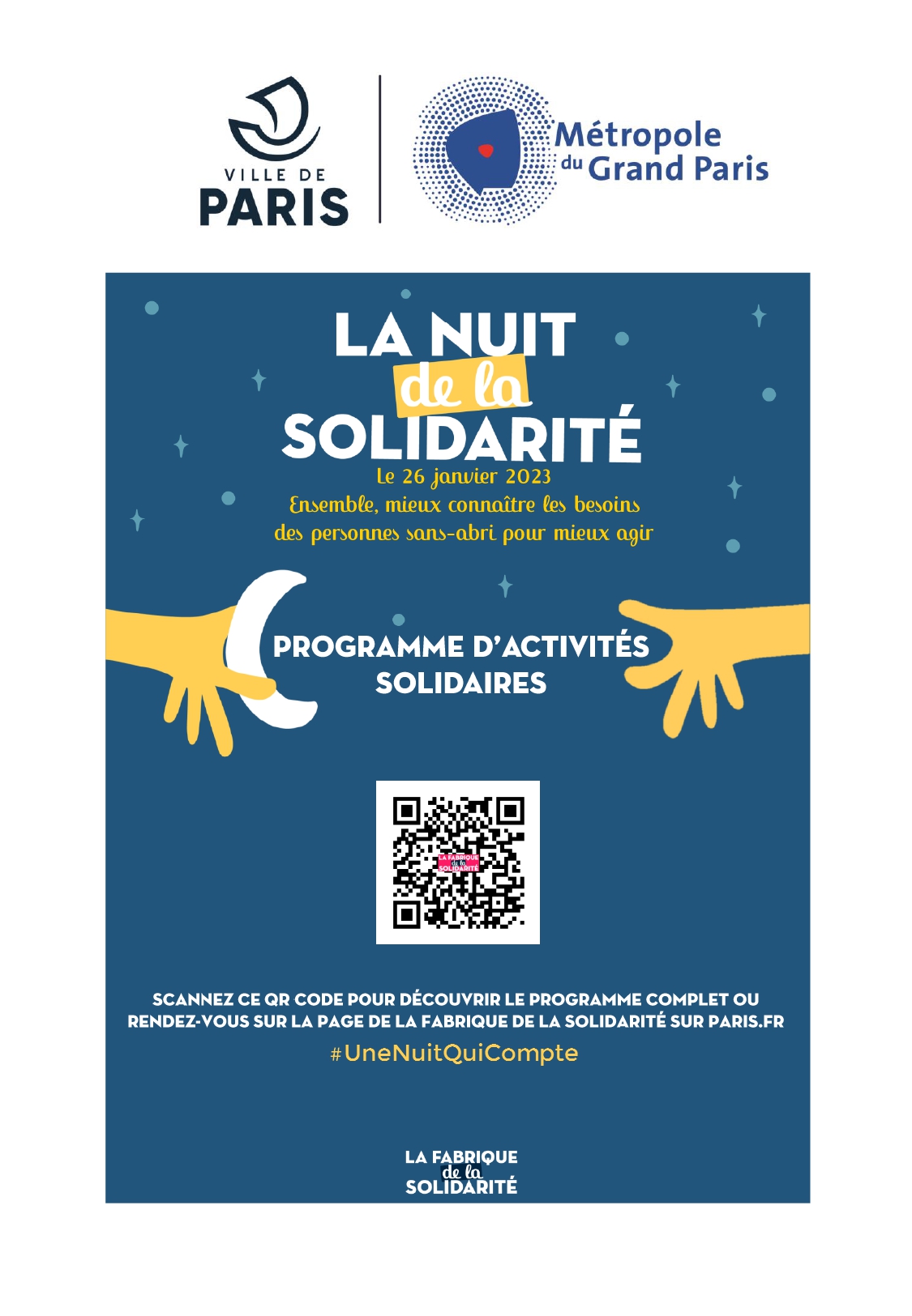 La 6e édition de la Nuit de la Solidarité lance son Mairie du 19ᵉ