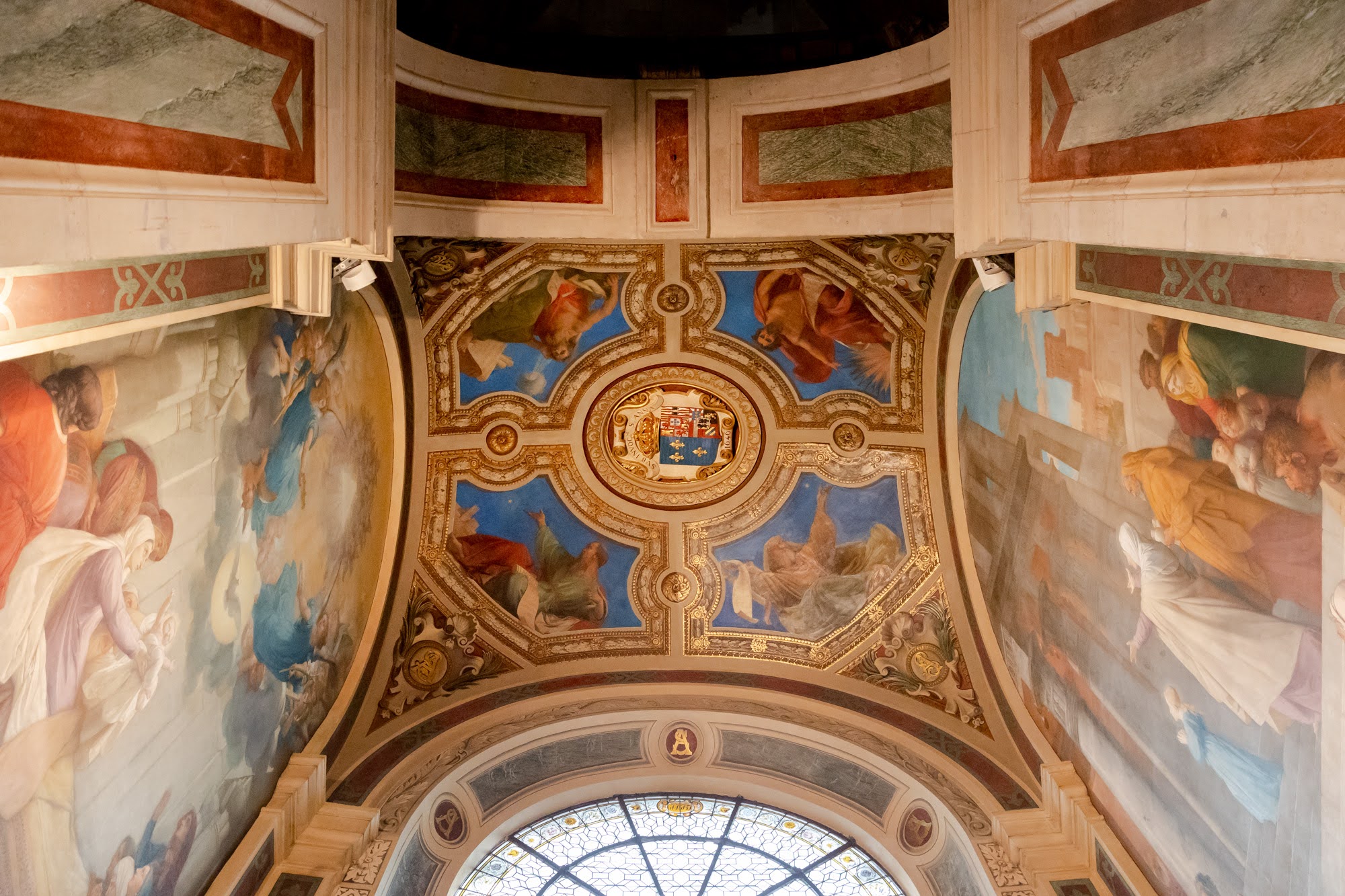 Peintures de Jules-Eugène Lenepveu, chapelle Sainte-Anne, église Saint-Sulpice (6e) en janvier 2023