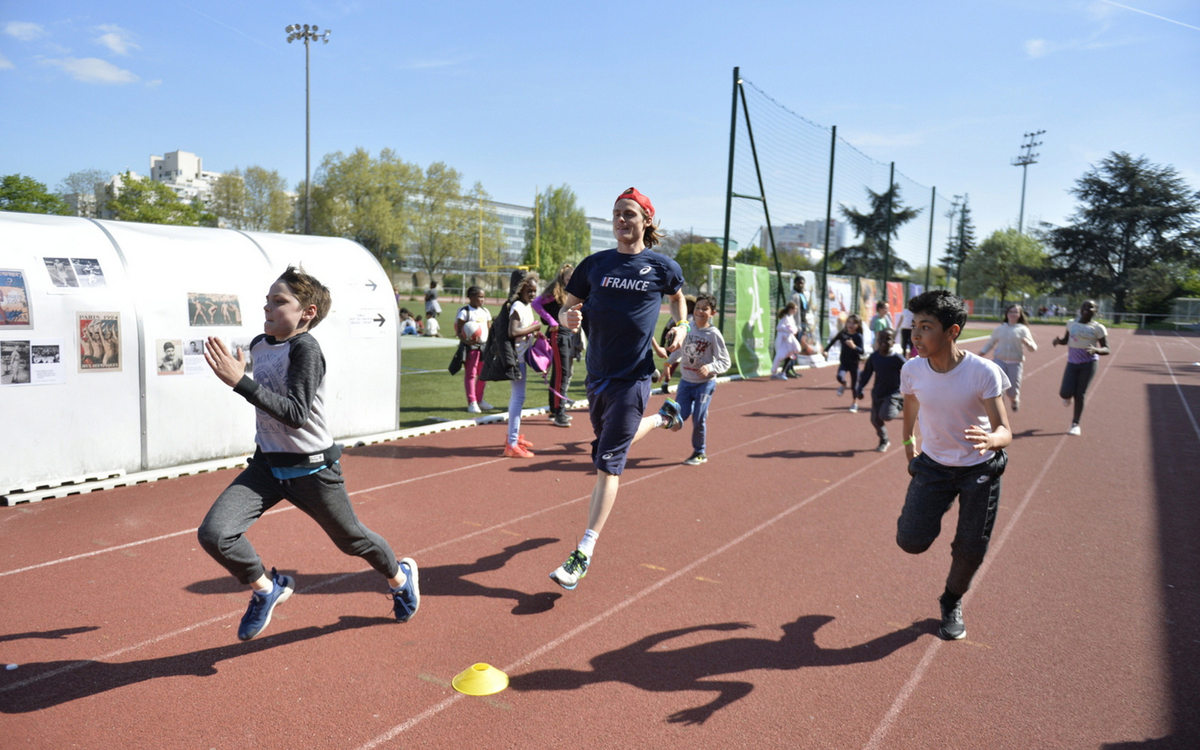 Centres de loisirs du 20e CASPE 20 2022 JOP stade Louis Lumière 20e