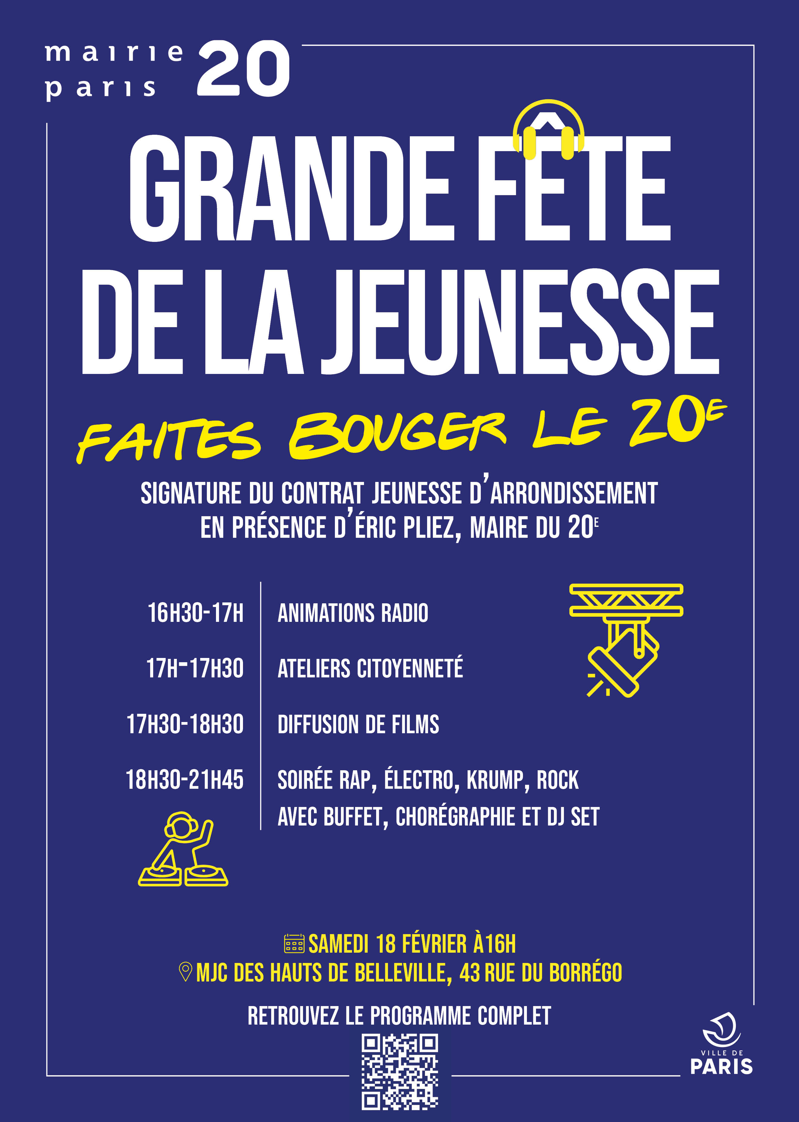 Grande fête de la jeunesse Affiche