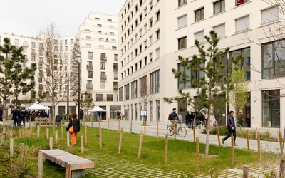 Inauguration de l'îlot fertile 198-212, Rue d'Aubervilliers 19e