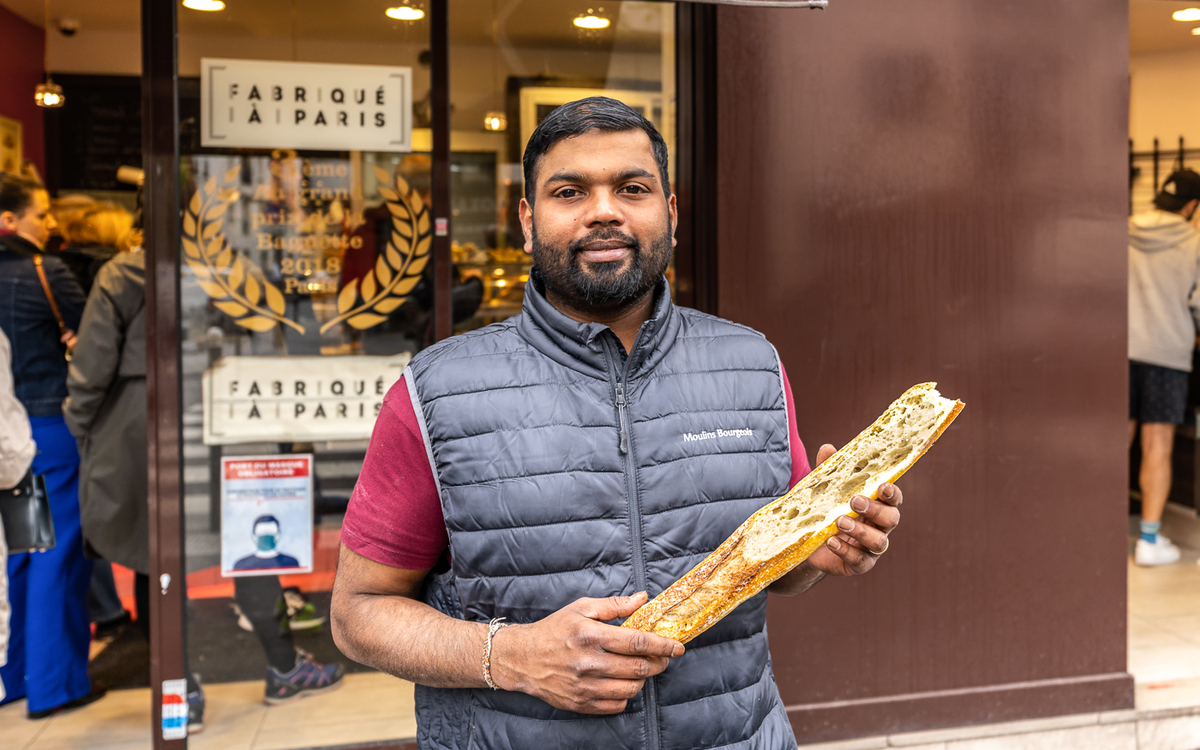 Tharshan Selvarajah de la boulangerie « Au levain des Pyrénées »