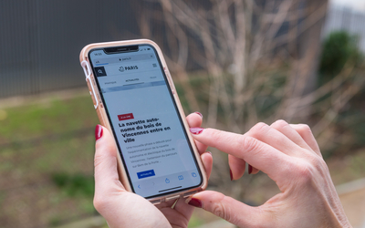 Site Paris.fr sur smartphone 