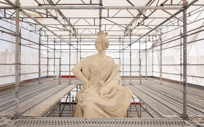 Restauration des guérites et sculptures de la place de la Concorde 