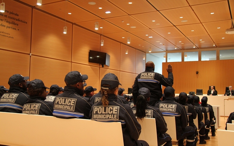 Cérémonie d'assermentation des policiers municipaux