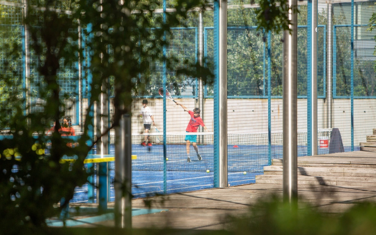 Tennis court in the Atlantic Garden