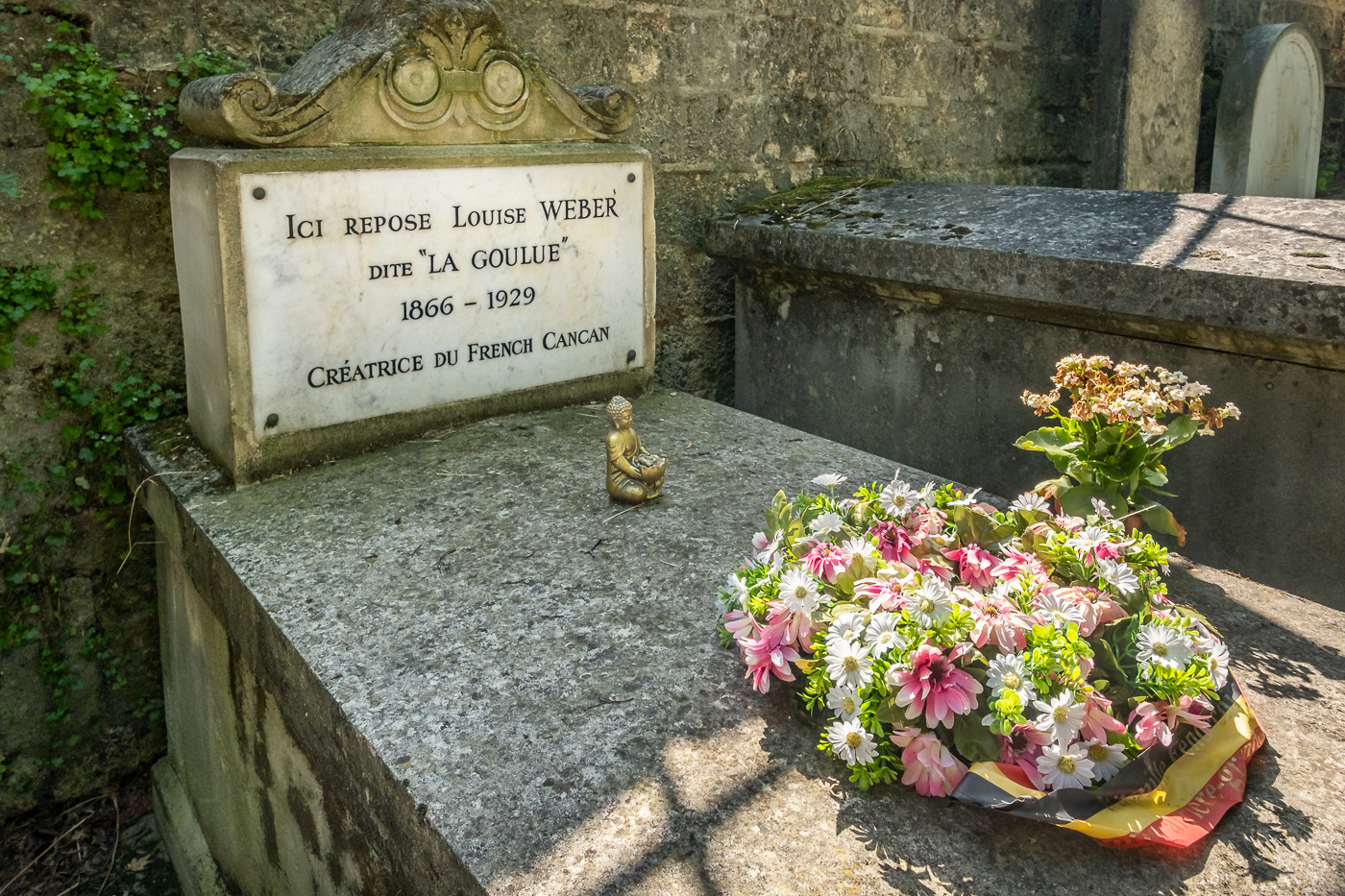 Tombe de Louise Weber dite la Goulue, au cimetière Montmartre 
