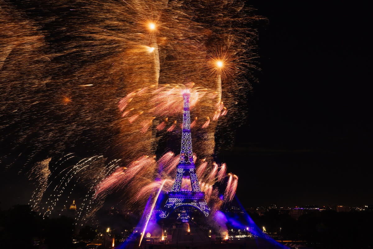 Revivez en images le feu d'artifice du 14Juillet Ville de Paris