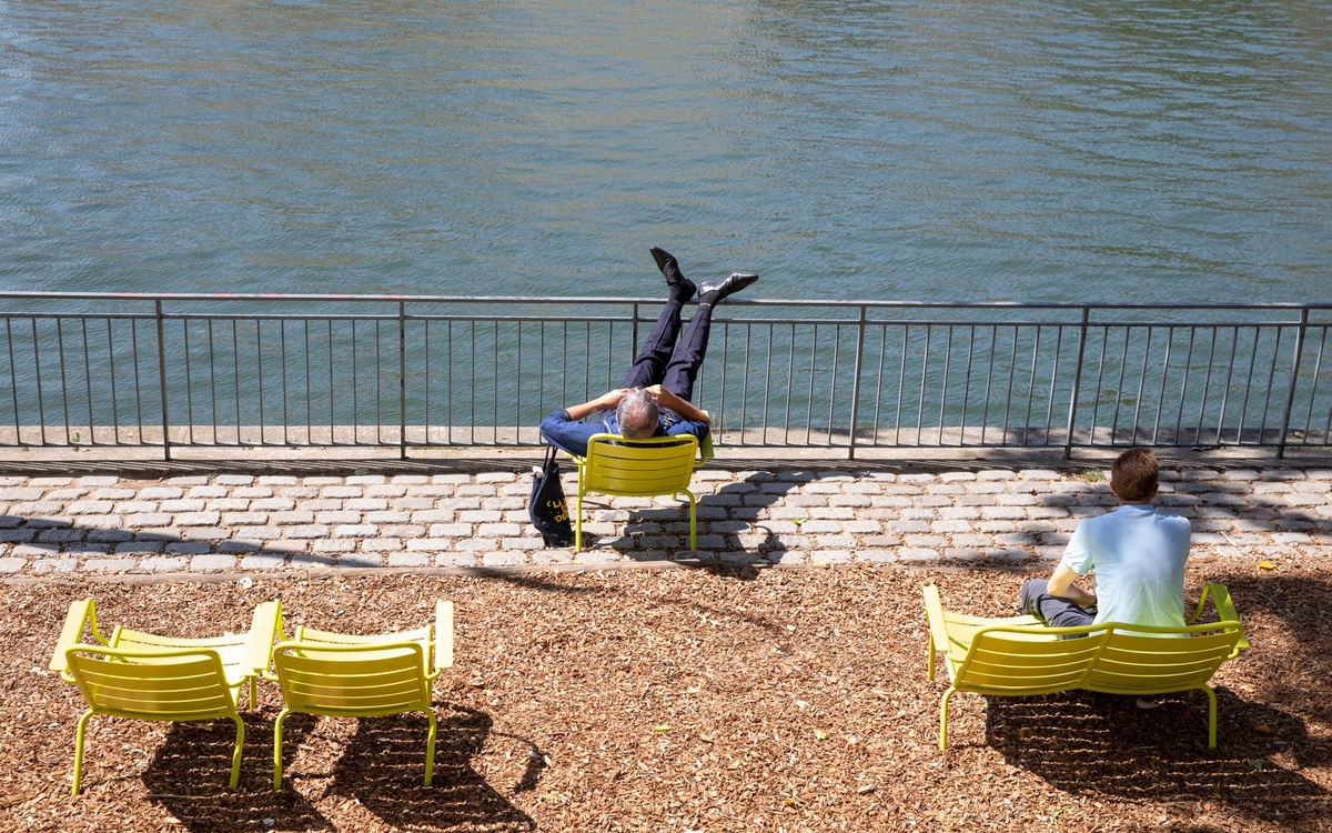Moment de détente sur les berges de Seine
