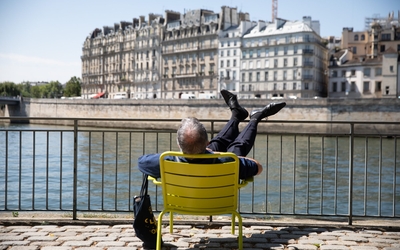 Moment de détente sur les berges de Seine 