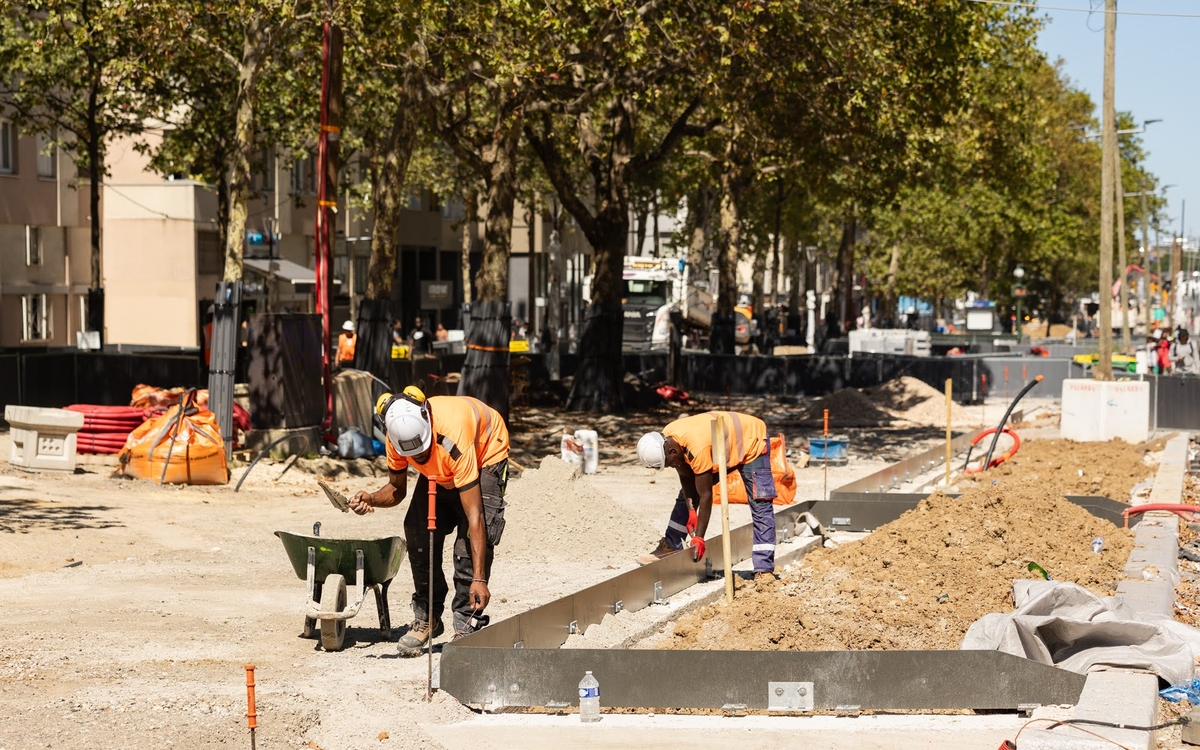 Travaux voirie porte de la Chapelle et rue de la Chapelle (18e)