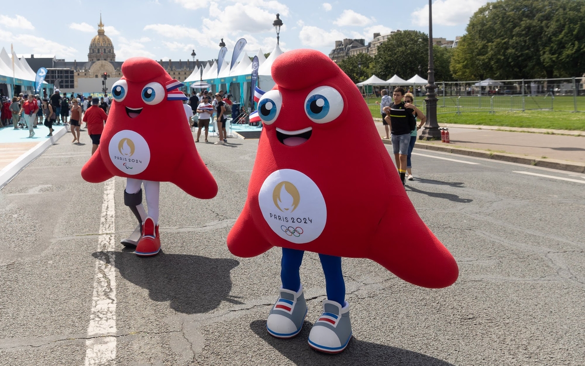 Illustration mascottes Jeux Olympiques 2024