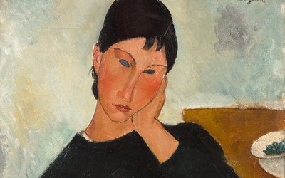 Amedeo Modigliani (1884-1920) Elvire assise, accoudée à une table, 1919 Saint-Louis, Saint Louis Art Museum