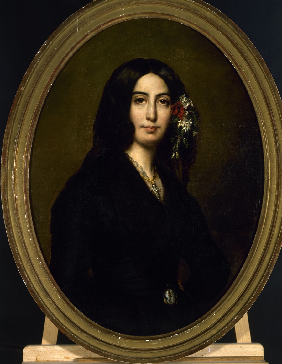 Portrait de George Sand  Charpentier, Auguste , Peintre  Entre 1837 et 1839