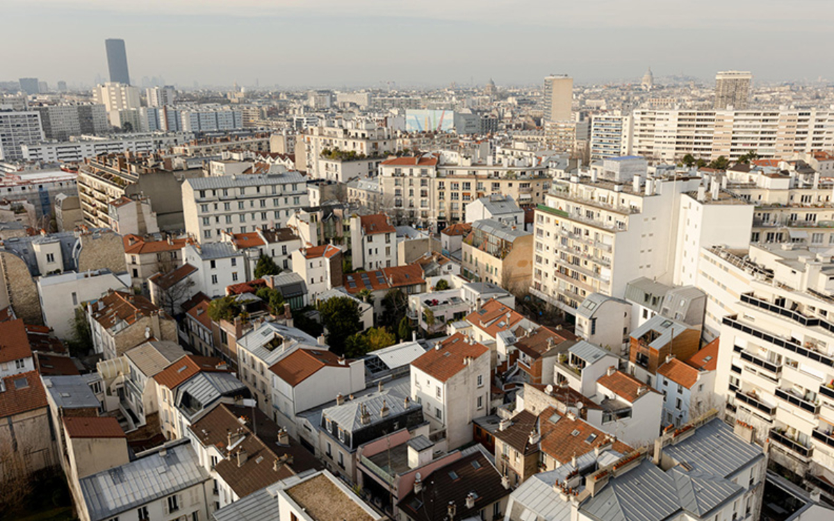 Vue aérienne de Paris