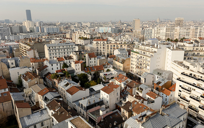 Vue aérienne de Paris