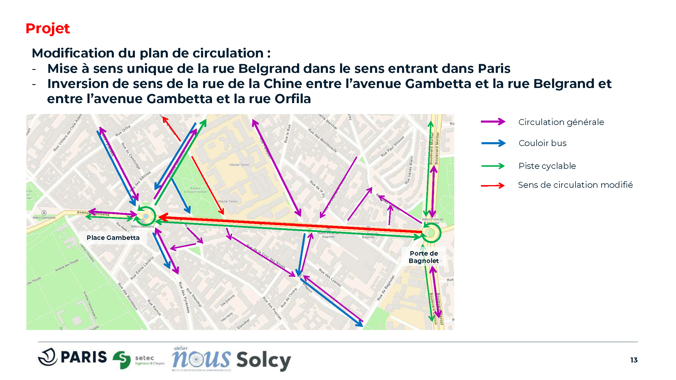 Projet Belgrand : modification du plan de circulation